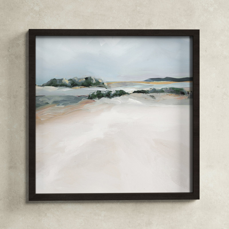 Shimmering Path, 33" H x 33" W x 1.12" D, Walnut Framed