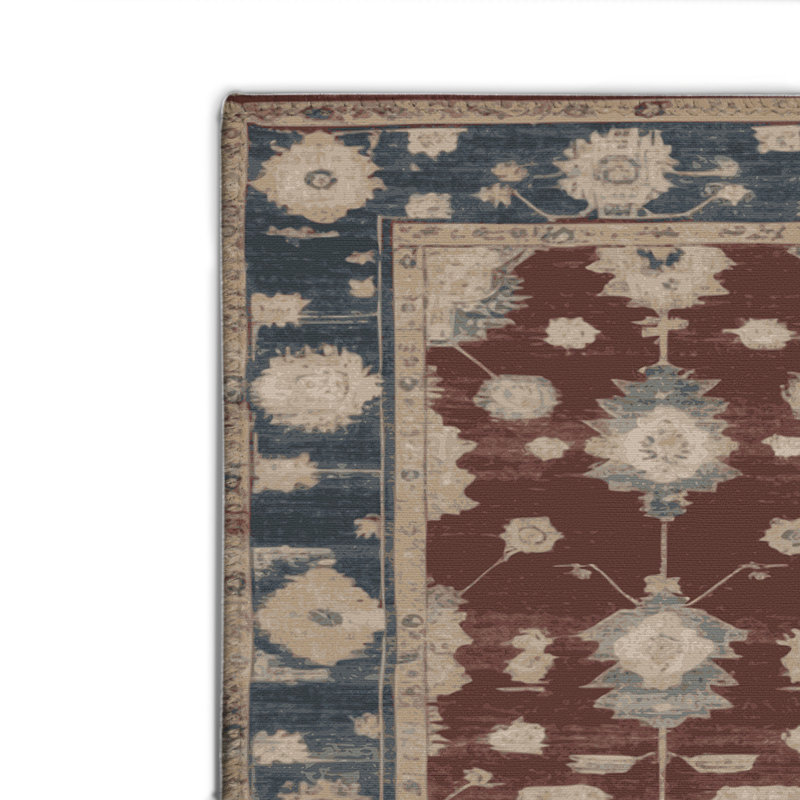 Tapis intérieur et extérieur brun Overdyed, Rectangulaire 2 pi x 3 pi