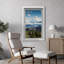 Window Scenery " Window View Blue Cloud Sky Mountain Range Forest Meadow Nature Pictures Decor Rustic Landscape "-98448816