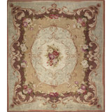 Antique One-of-a-Kind 11'2" X 12'6" Hand Knotted Area Rug