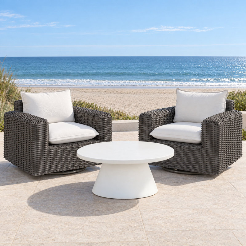 Cabo Outdoor Lounge Chair, Swivel