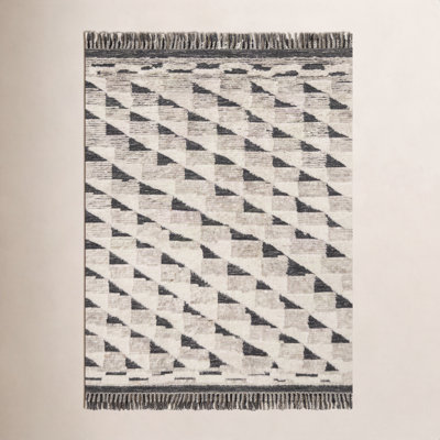 Benjamin Natural Black Hand-Knotted Rug
