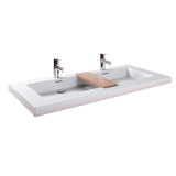 Cube 48" Single Bathroom Vanity Top with Sink in White