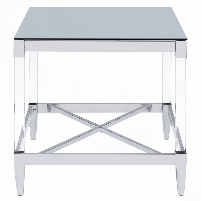 Issabella Glass Top End Table