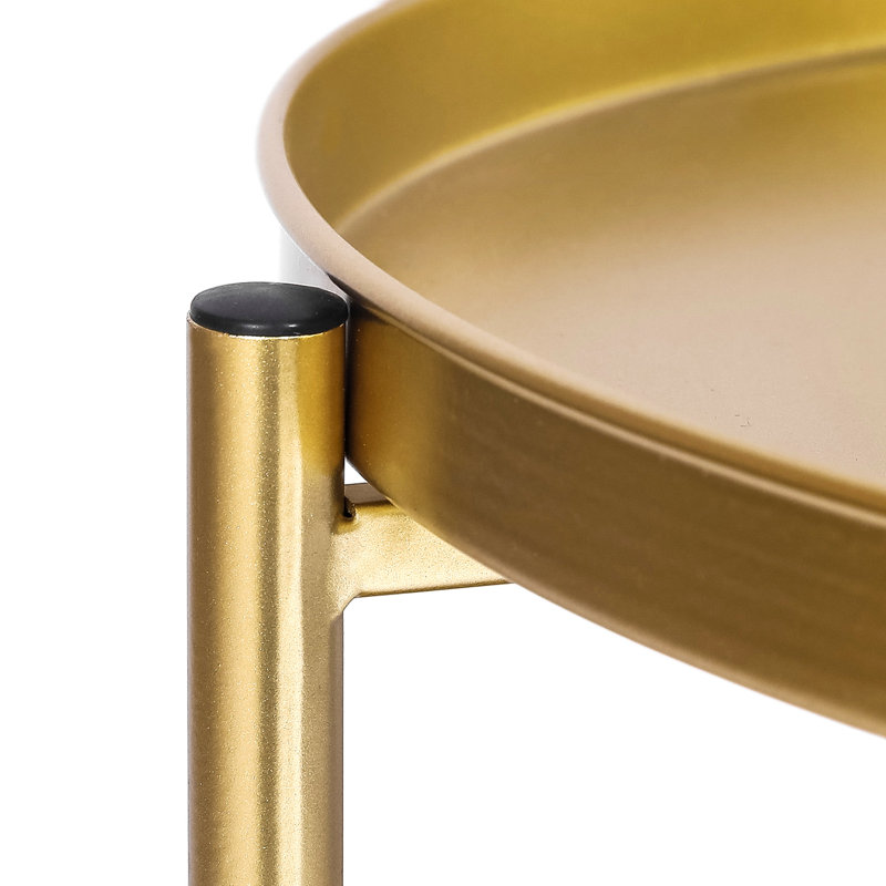 20.7 Height End Table Side Table, Gold