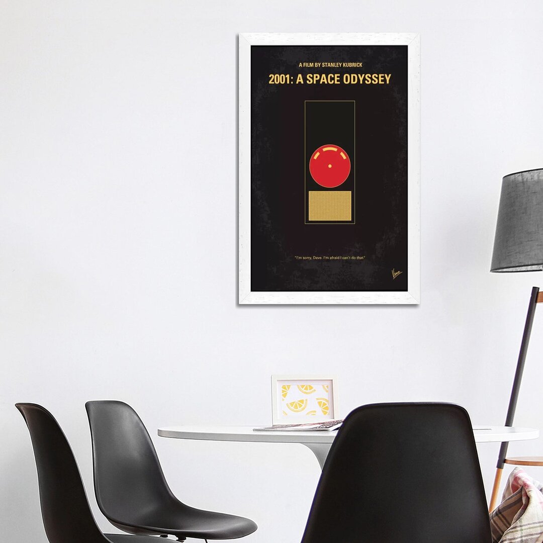 Leinwandbild 2001: A Space Odyssey Minimal Movie Poster von Debi Coules