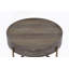 Table basse brun clair et champagne