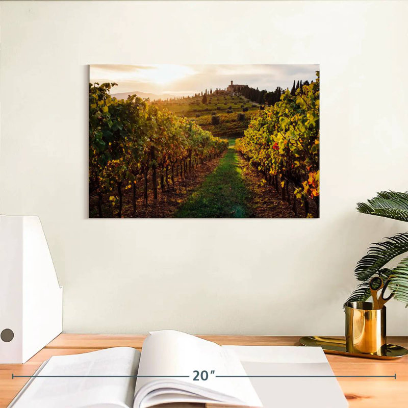 Alvord Tuscan Vineyard Sunset, H 8 po x l 12 po