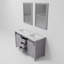Marsyas 60 in W x 22 in D Double Bath Vanity and 24 in Mirrors-1786039546-1786039549