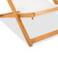 Chaise longue pliante en bois massif