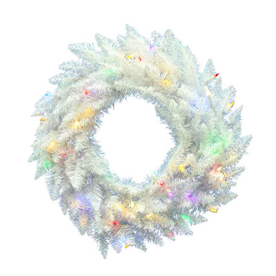 Couronne artificielle épinette blanche Sparkle