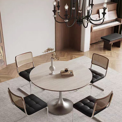 Combinaison de table et chaises de salle à manger d'âge moyen
