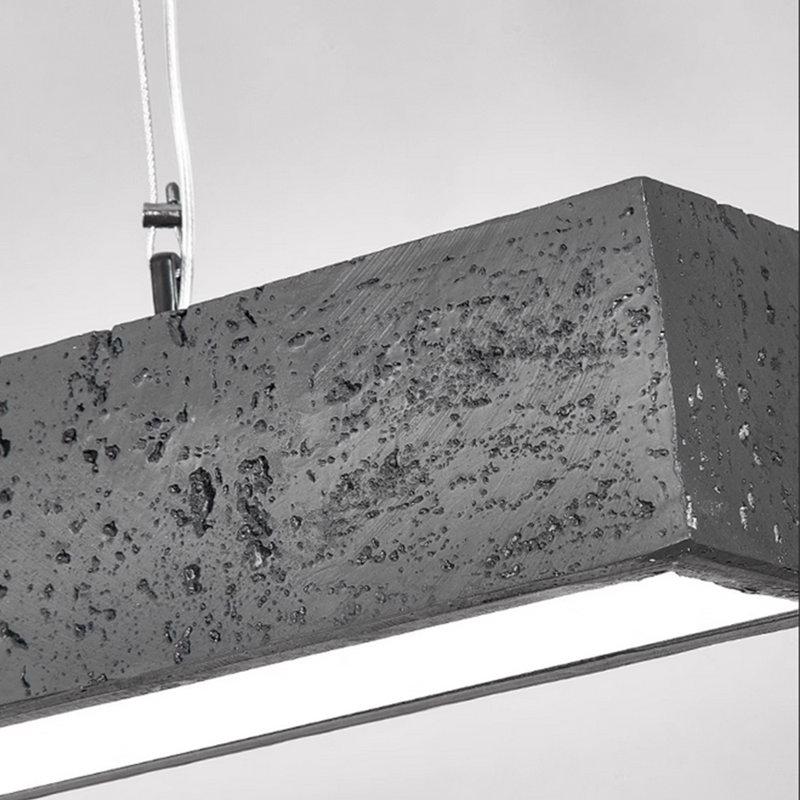 1-Light Shaded LED Linear Chandelier