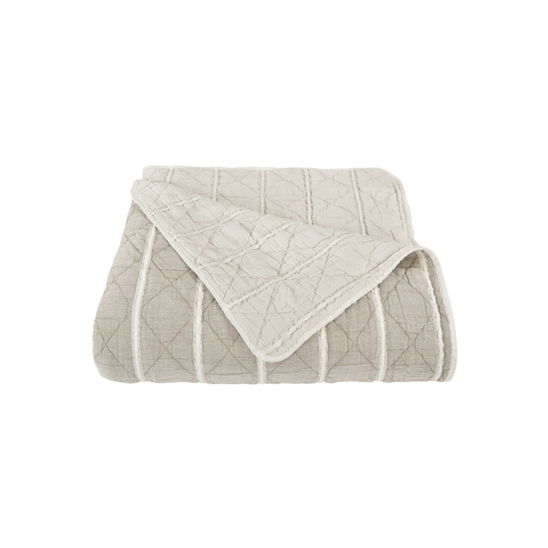 Pacifica Coverlet, Queen Coverlet, Sand