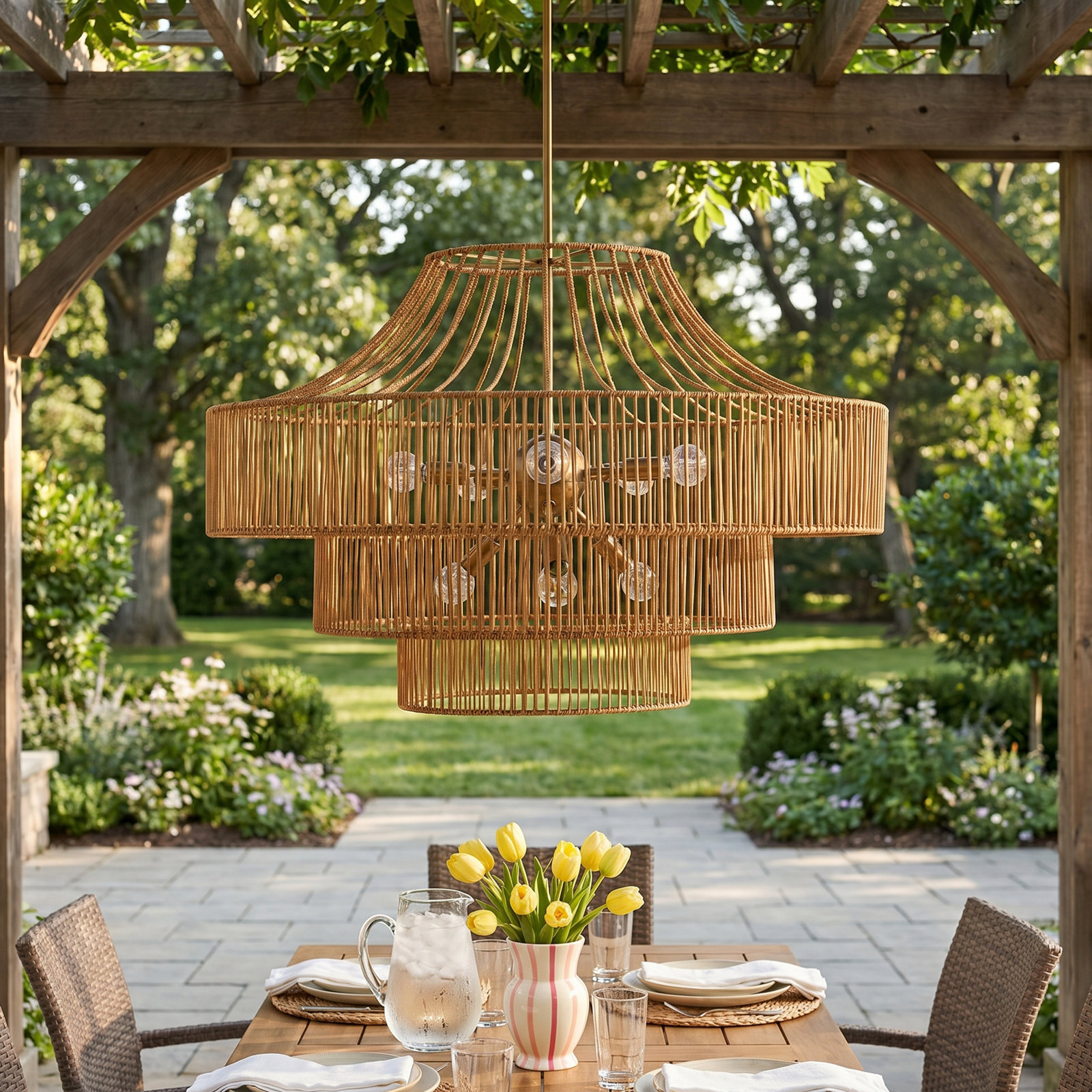 Outdoor Metal Chandelier