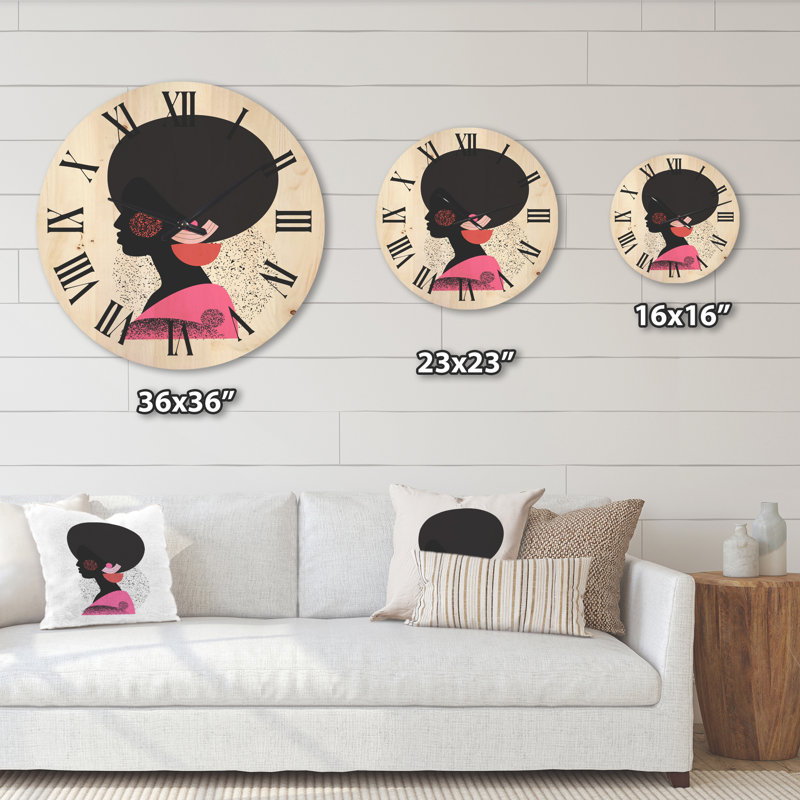 Horloge murale en bois, Grand
