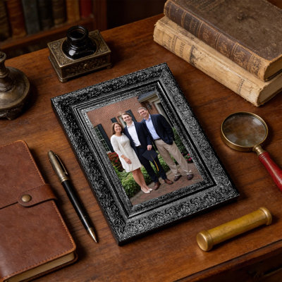 Cadre photo mural 3 pièces 8 "x 10" noir pour présentation de photo