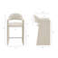 Tabouret de bar en velours 41 po Talab Performance-406623763-406623765