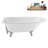 62" Streamline Clawfoot Tub,Tray,Drain, Clawfeet-101628984-102218225