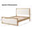 Juniper Solid Wood Boucle Bed-114509201-114509202