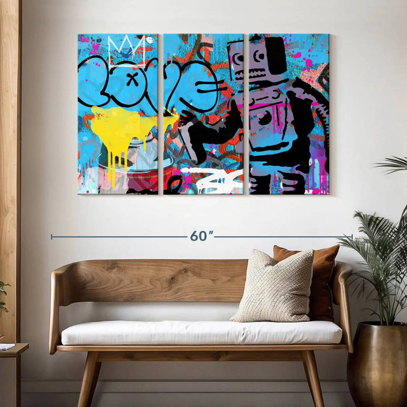 Tergel Love Robot, 32" H x 50" W