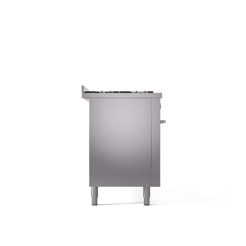 ILVE Professional Plus II 60 in Dual Fuel Range 9 Burner, Griddle, Stainless Steel, Liquid Propane