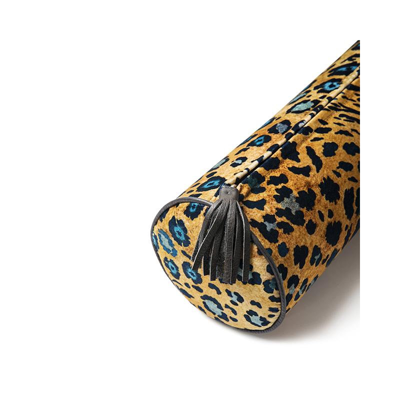 Ardmore Velvet Bolster Pillow, Midnight