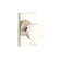 Emtek Passage Knobset w/ Modern Rectangular Rosette and Round Knob