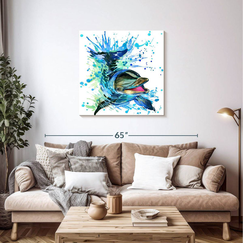 Brampt Splashing Dolphin, 36" H x 36" W