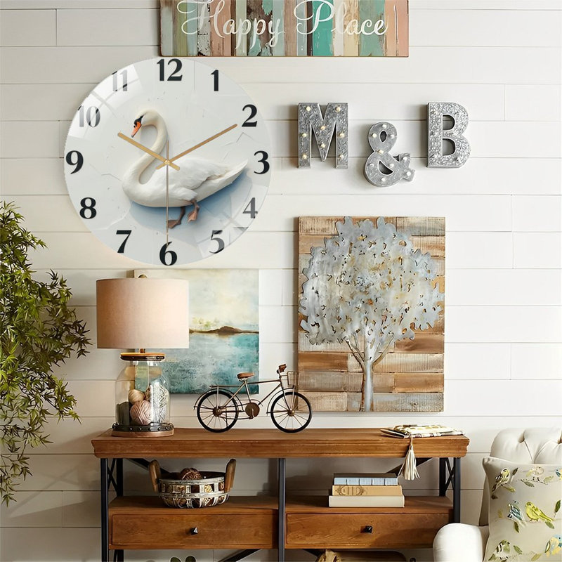 Horloge murale Swan