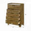 Commode verticale avec 5 tiroirs de rangement pour la chambre à coucher