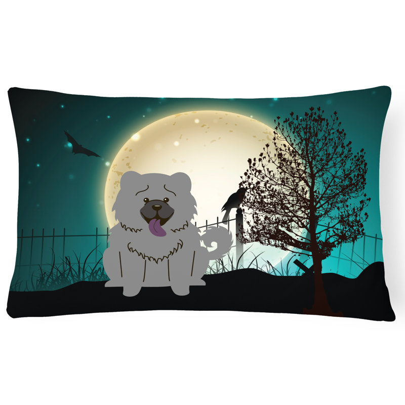 Coussin lombaire intérieur / extérieur Halloween, Bleu