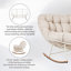 Chaise berçante d'extérieur en acier Gifty-593079665