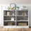 Rangement pour bibliothèque à 3 niveaux H 29,5 po x l 19,5 po