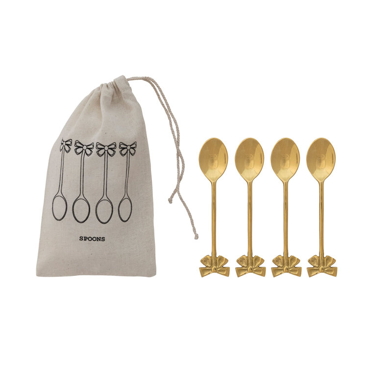 Spoon Set With Bow-Shaped Handles