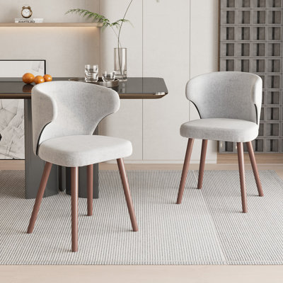 49cm H Upholstered Wing Back Accent