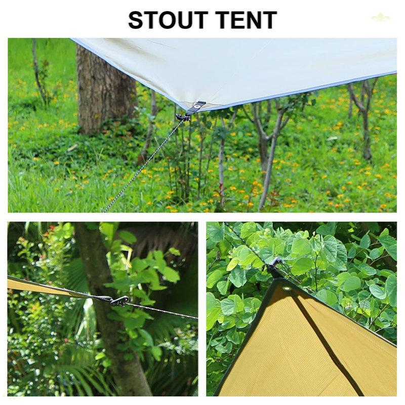 Camping Tarp Waterproof, Backpack Tarp Portable