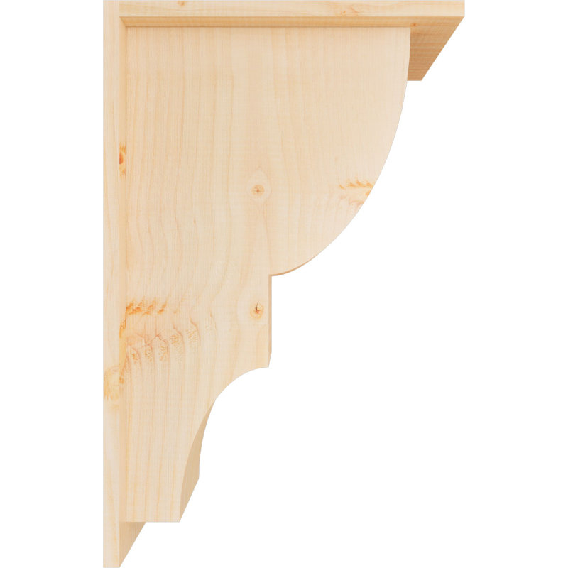 Corbeau Ridgewood avec contre-plaque, H 22 po x l 7,5 po x P 14 po, Sapin de Douglas, Lisse