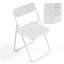 Chaise pliante en plastique imitation rotin (ensemble de 4)-1878652477