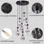 Lustre en forme de goutte 7 lumières à intensité variable (ampoules incluses)-753203704