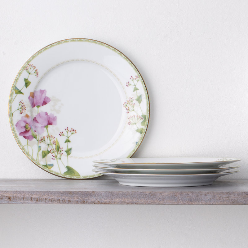 Noritake Poppy Place Dinner Plates, 10 1/2"