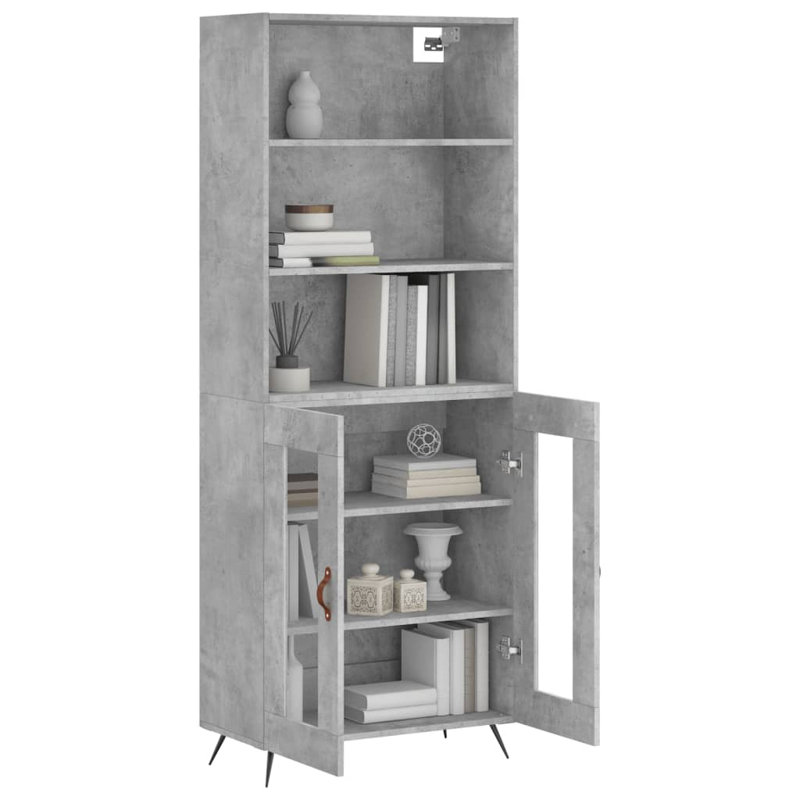 Malbork 69.5cm Sideboard, Concrete Grey