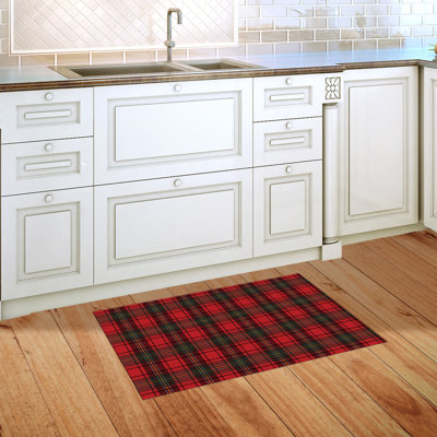 Holiday Plaid Doormat