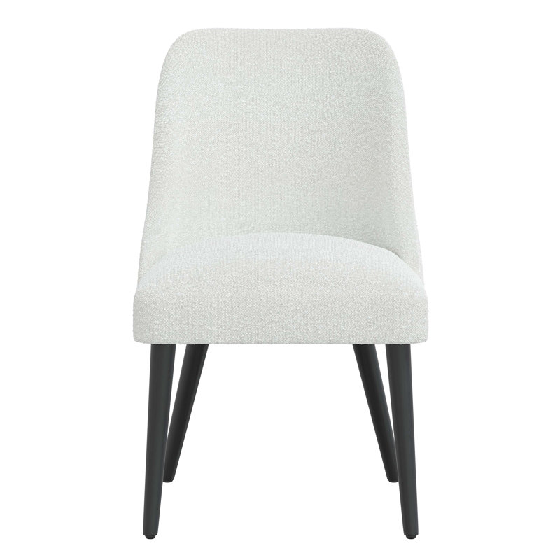 Chaise en bois massif Lozelle, Bois noir, Boucle ivoire classique
