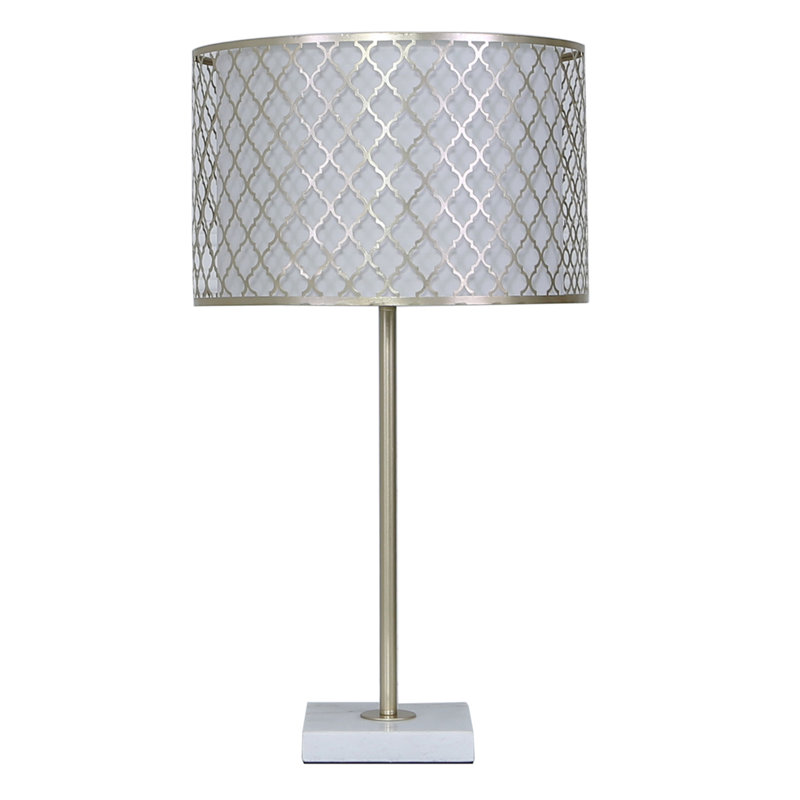 Tudela Marble Table Lamp, Gold