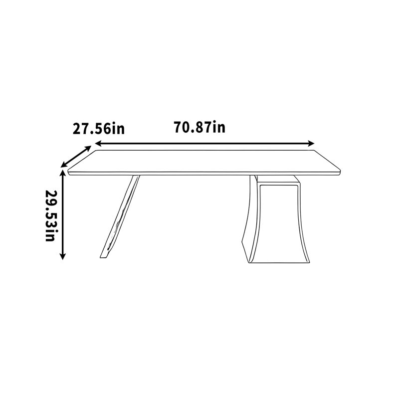 Ehrlich, H 29,53 po x l 70,87 po x P 27,56 po