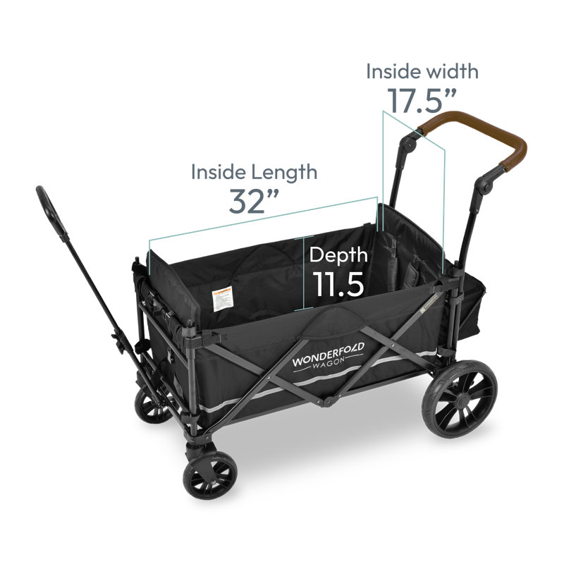 WONDERFOLD Foldable 4 Wheel Multi-Child Stroller with Storage