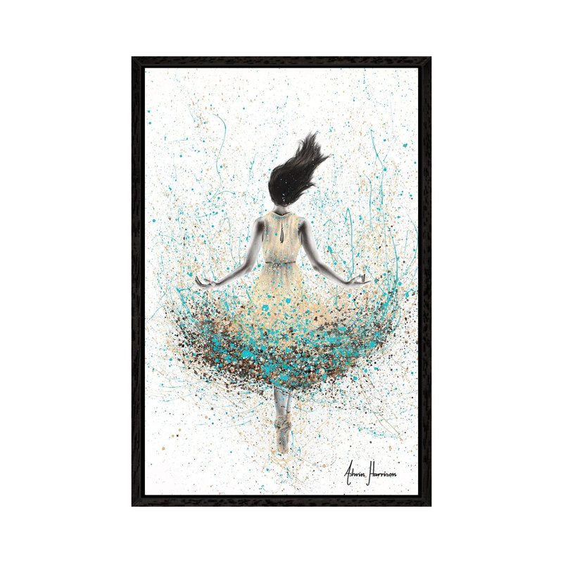 Wheat River Ballerina by Ashvin Harrison - Print on Canvas, 66.04 cm H x 45.72 cm W, Black Framed