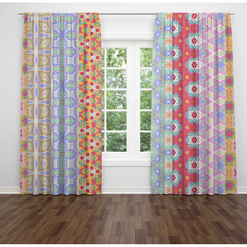 Ensemble de rideaux en polyester 2 pièces Brianah, L 20 po x L 52 po