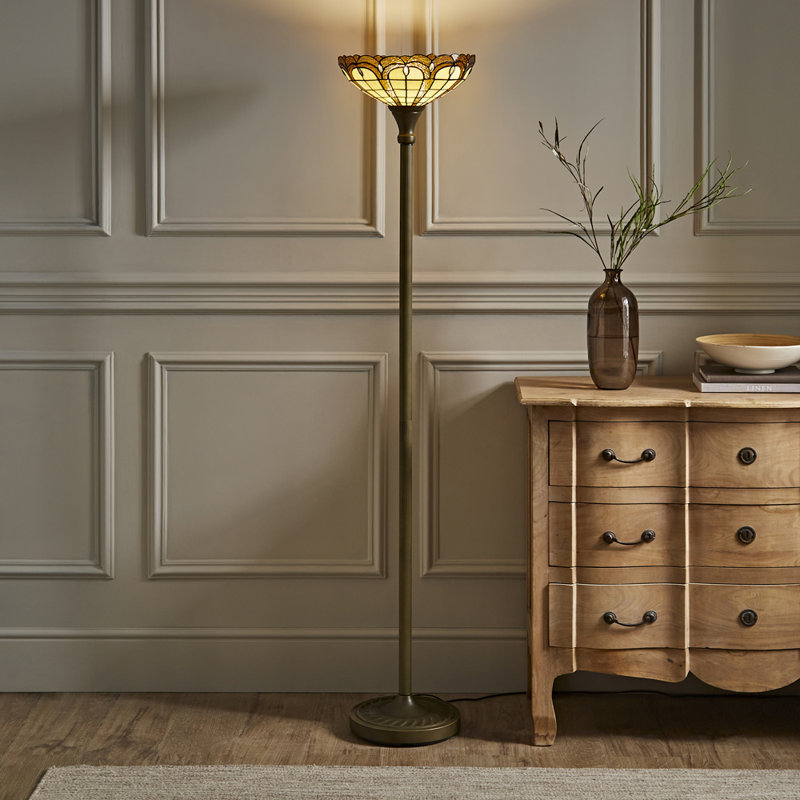 Slocumb 169 cm Jewel Tiffany Uplighter Floor Lamp